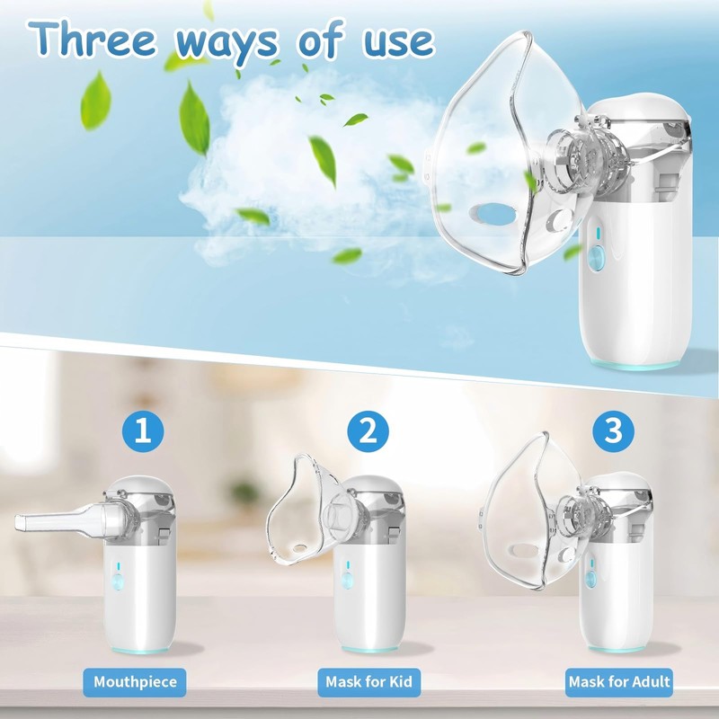 Portable Nebulizer, Mini Nebulizer Machine, Children's Atomizer, Handheld Nebulizer for