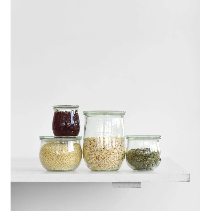 Weck Tulip Jar Rubber Sole & Two Metal Clamps Food