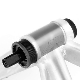 Majatou Bottom Bracket, Bike Bottom Bracket Hole Axis, Bike Parts for Tapered Spindle Crank(68X127.5L)