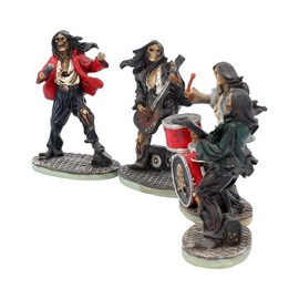 Nemesis Now One Hell of a Band Figurine Set Drummer Bassist Guitarist Vocalist Ornament Set