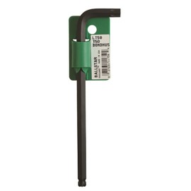 BONDHUS LT55 No.11755 Torx® Ball Point Ballstar™ L-Wrench T55 (Short Handle: 1.7 inches (44 mm), Long Handle: 7.1 inches (181 mm), Black Dyed Treatment