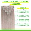 LORIEN Silver Grey Clip in Hair Extensions Real Human Hair