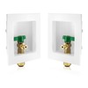 1-PACK GUOFIS Icemaker Outlet Box with 1/2" Push-fit Inlet Connect,