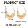 Goresory Gold Chunky Irregular Drop Fulani Statement Earrings for Women
