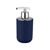 WENKO Brasil Soap Dispenser, TPE, Dark Blue, 7.3 x 9