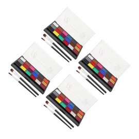 Healeved 4 Boxes Water Soluble Face Makeup Paint Vibrant Colors for Festivals Parties Theatrical Performances Safe Easy Application for All Ages for Creative Artistic Projects
