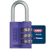 ABUS 145/20 Combination Lock, Solid Aluminium Padlock, Blue