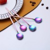 Rainbow Coffee Spoons Set of 6, Kyraton Stainless Steel 13.5cm