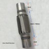 2.5 Inch Flex Pipe Exhaust 2.5'' Flexible Exhaust Pipe Coupler
