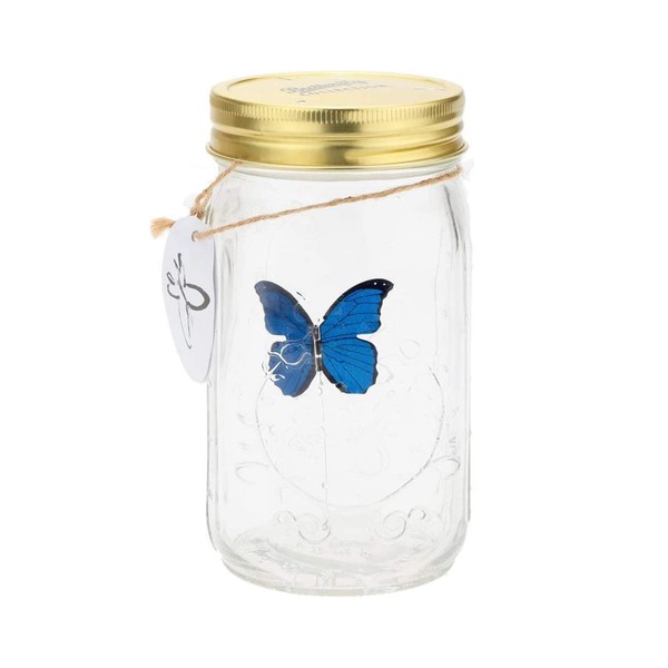 Butterfly in a Jar, Glass Animated Butterfly In A Jar