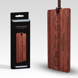 FRESSO CAR AIR FRESHENER - CAR PERFUME (Snow Pearl), 1 Count (Pack of 1), black