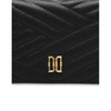 Daks (신세계강남점)블랙 퀼팅 로고 참장식 반지갑 DCWA9F218 (Shinsegae Gangnam) Black