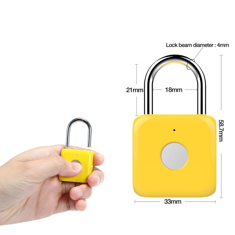 Fingerprint Padlock eLinkSmart Gym Locker Lock with Phone App iOS