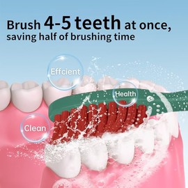 Cepillo de dientes manual de cabeza grande, paquete de 5, cepillos de dientes de cerdas ultra suaves para adultos, cepillo de dientes extra suave para dientes sensibles