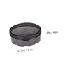 GRIRIW 4Pcs Magnetic Spice Jars Design Round Seasoning Storage Container