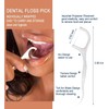 150 Pack Dental Floss Picks Individually Wrapped, Floss Single Bag,