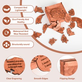 Romantic Gift Heart Wooden Assembled - Couple Gift for Valentines, Anniversary, Christmas Stocking Filler, Birthday, Surprise Present for Fiancé, Wife, Husband, Boyfriend, Girlfriend, Hubby, Newlywed