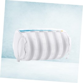 PACKOVE Polyester Shoes Wash Bag Laundry Organizer for Machine Cleaning Sneakers Trainers Football Boots White Portable Shoe Cleaning Storage Bag