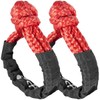 UCEDER Synthetic Soft Shackle Rope, 56,000 lbs Breaking Strength, Red, Heavy Duty Tow Shackles for Off-Road, Truck, Jeep, SUV, UTV, ATV