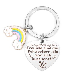 ZKIUOA Best Friend Gifts Keyring Gifts for Girlfriend Friendship Gift Girlfriend Birthday Small Gifts for Women Funny Gifts for Girlfriends Christmas Bff, Friend