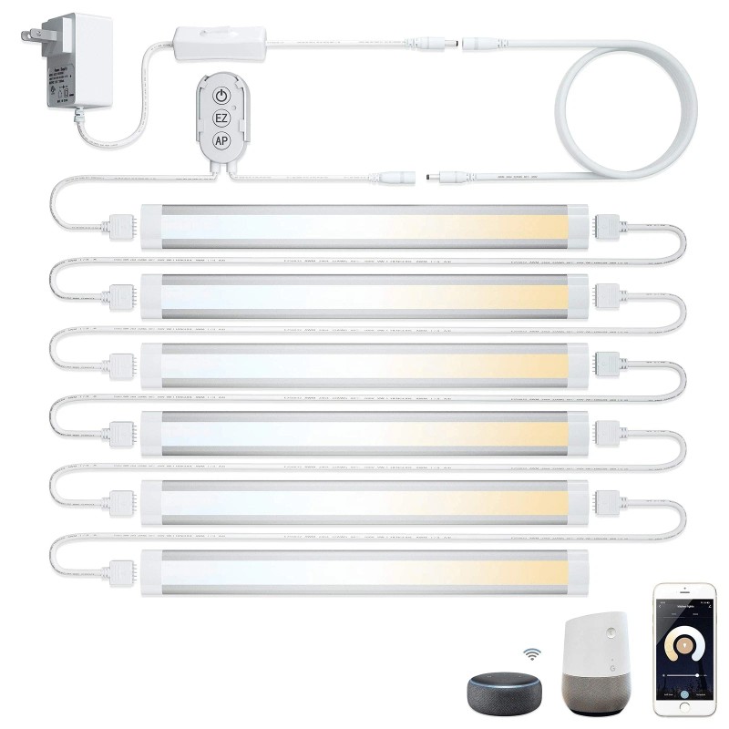 LAMPAOUS Smart Under Cabinet Lighting App, Alexa & Google Compatible