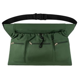 Gardening Apron, Garden Aprons with Pockets & Drawstring Bag, Waterproof 600D Fruit Storage Harvest Picking Apron Pouch for Women & Men