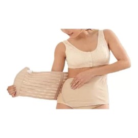 Pink Faja Cinturilla Moldeadora Velcro Postparto Gym 2 Piezas