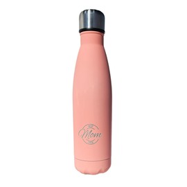 Alpha Zulu Baby Best Mom Ever Baby Pink Water Bottle Stainless Steel & Vacuum Insulated Water Bottle Thermos for Hot & Cold Water, 17 oz Reusable Metal Bottle