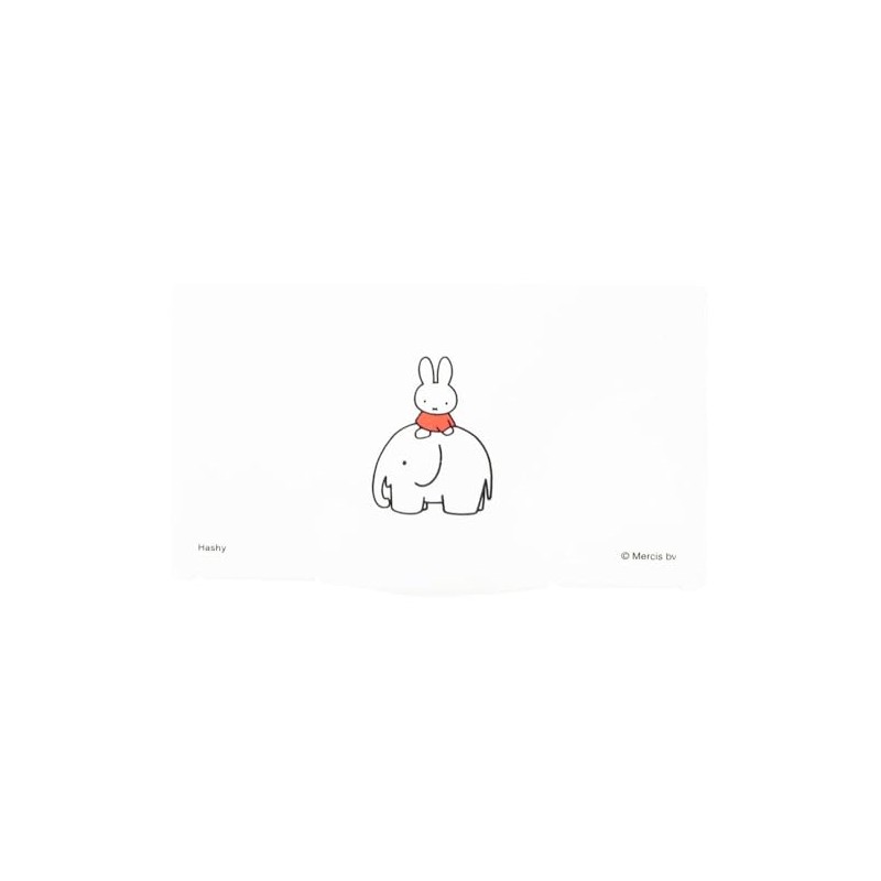 Hassey Top-in Mask Case, Miffy, Holds 2-3 Cards, Red MF-8247