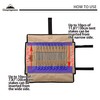 CAMPINGMOON Cotton Canvas Tent Stake Case Storage Bag in Length