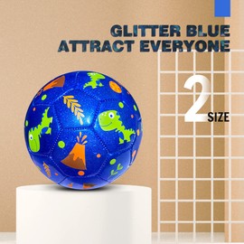 INPODAK Toddler Football, Football Size 2, Kids Football, Dinosaur Football, Football Gift for Boys Girls, Small Balls for Garden Outdoor Yard Lawn 2 3 4 5 6 Years Old