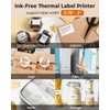 Phomemo M110 Label Printer, 3 Label Rolls Set, Upgraded Label