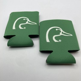 Ducks Unlimited Koozies Set Of 2 Green/ White