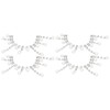 4Pcs Crystal Claw Chain Trimming Fringe Simulation Diamond Chain for