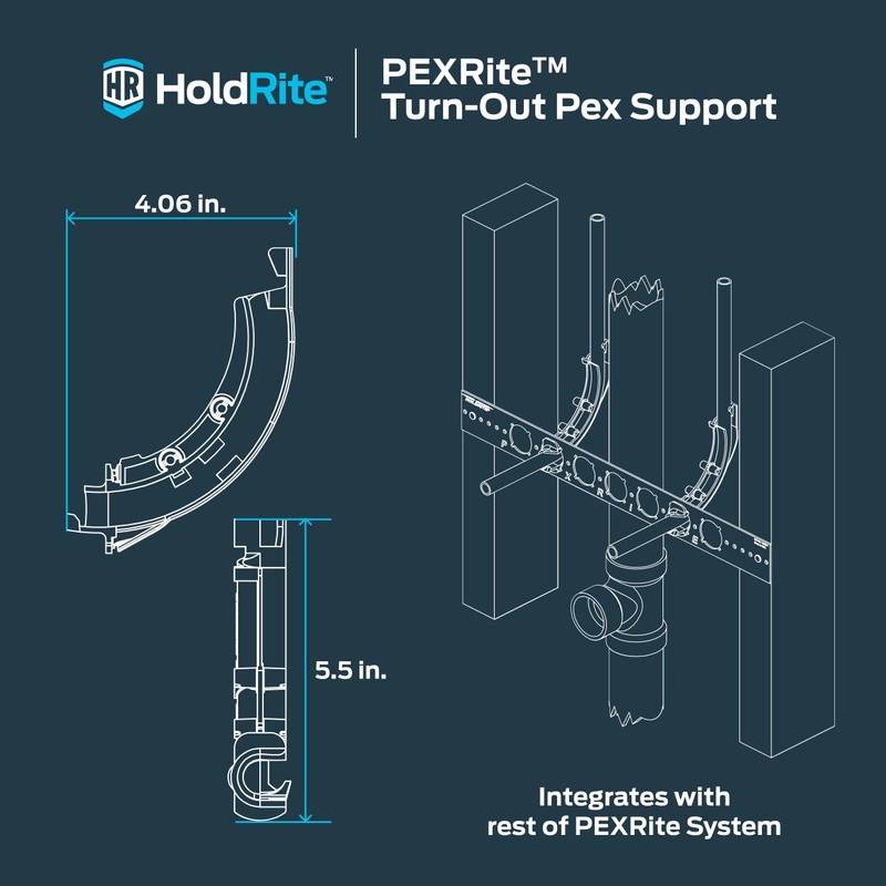 HoldRite PEXRITE Turn-Out Fitting, PEX, 704-H