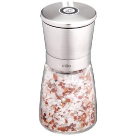 Cilio SM Brindisi Glas/Edelstahl, 14 cm, Silber, 14 x 6.4 x 14 cm