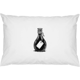 2 x 'Vintage Potion Bottle with Tag ' Cotton Pillow Cases (PW00040753)