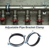 sourcing map 4 Pcs Split Ring Pipe Hanger, 125mm/4.93inch Adjustable