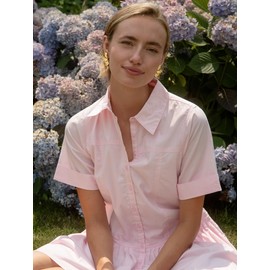 CLASSYZINT Hypoallergenic Gold Floral Stud Earrings Minimalist Fashion Jewelry Valentine Accessories Lightweight Everyday & Party Earrings