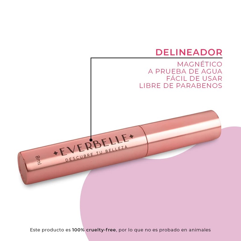 Everbelle Kit de 3 Pares de Pestañas Postizas Magnéticas SIN