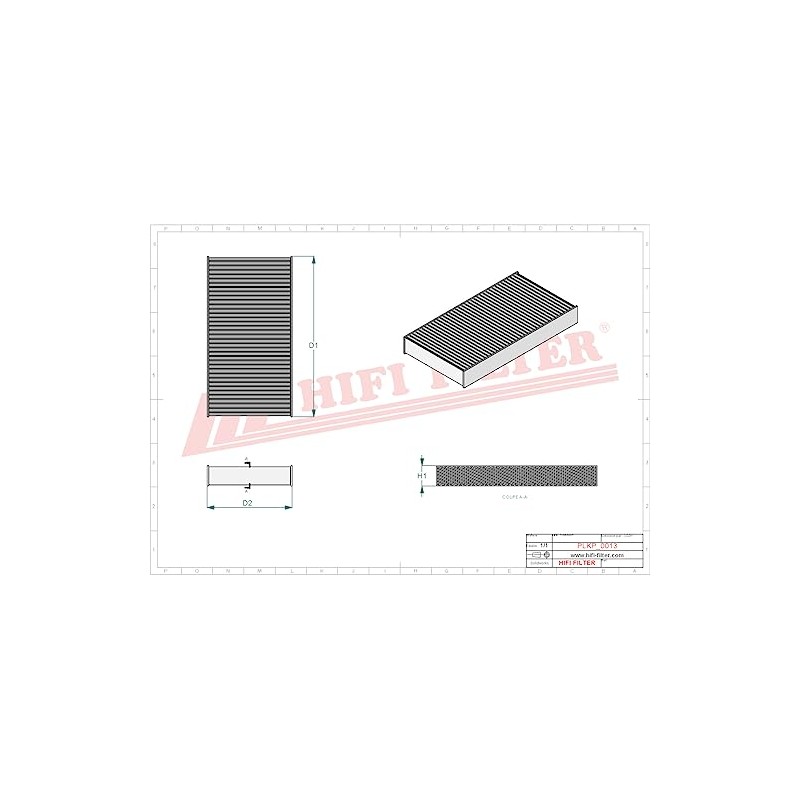 HIFI Filter Cabin Air Filter SC 50016 CA Compatible with