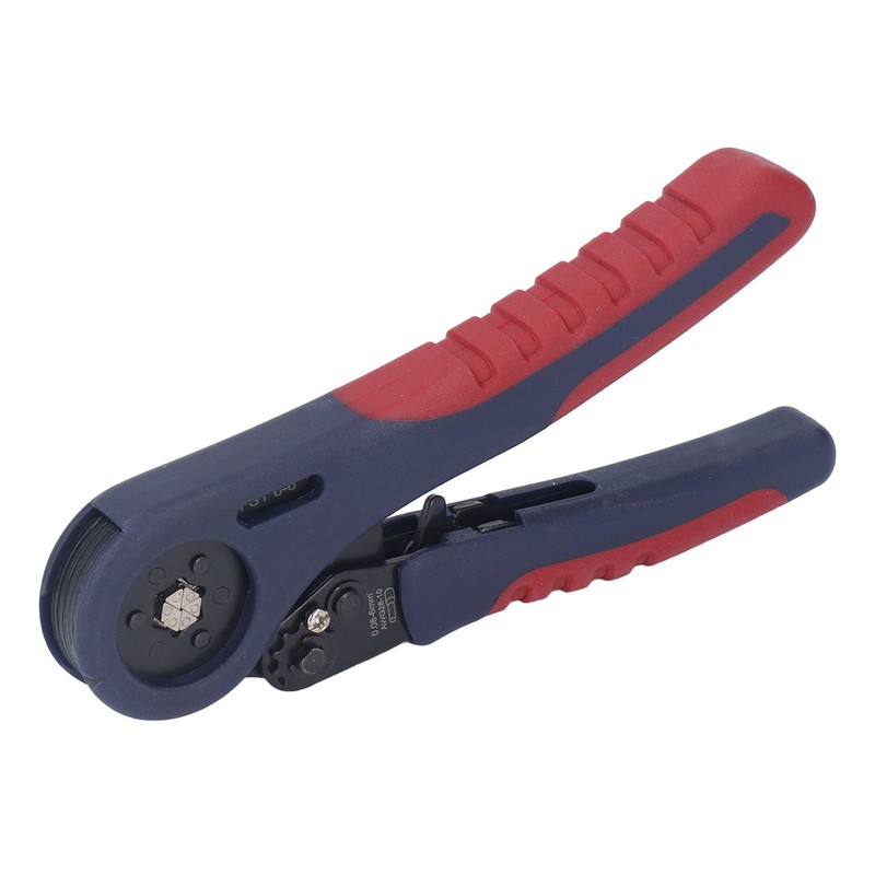 Ferrule Crimping Plier Self Adjustable Ergonomic Ratchet Wire Shrinkage Hand