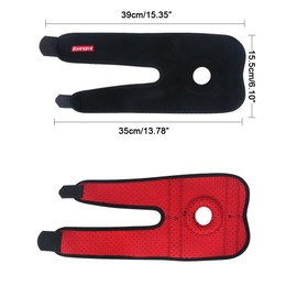 Kuangmi 1 x Adjustable Open Knee Support for Children Black