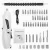 Burkey Destornillador Taladro Eléctrico Inalámbrico, Set 47pcs 3.6v