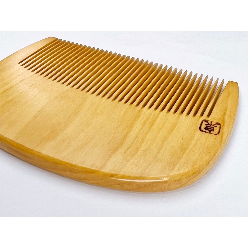 Hontense Comb Flower Comb with Japanese Pattern (Red Type) Case