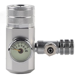 Ejoyous CO2 Pressure Reducer Aquarium, CO2 Pressure Regulator Valve CO2 Disposable Bottles Pressure Regulator Adapter for Sodastream CO2 System Pressure Regulator for Aquarium System (The w21.8