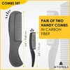 STONLI® 5" Beard and Moustache Scissors with Comb & Pouch