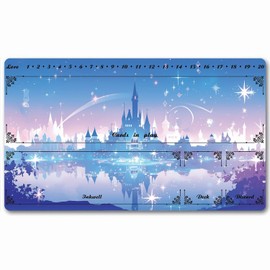 Lorcana Playmats Compatible TCG MTG Gaming Mat Non-Slip Rubber with Zones Play Mat 24x14 Inches (dsy004)