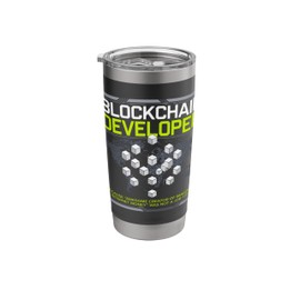 Blockchain Technology Cryptocurrency Day Trader Crypto Stainless Steel Insulated Tumbler