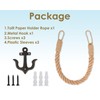 DS. DISTINCTIVE STYLE Nautical Toilet Paper Holder Beach-Themed Wall-Mounted Anchor